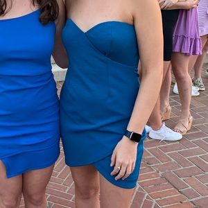 Blue cocktail dress